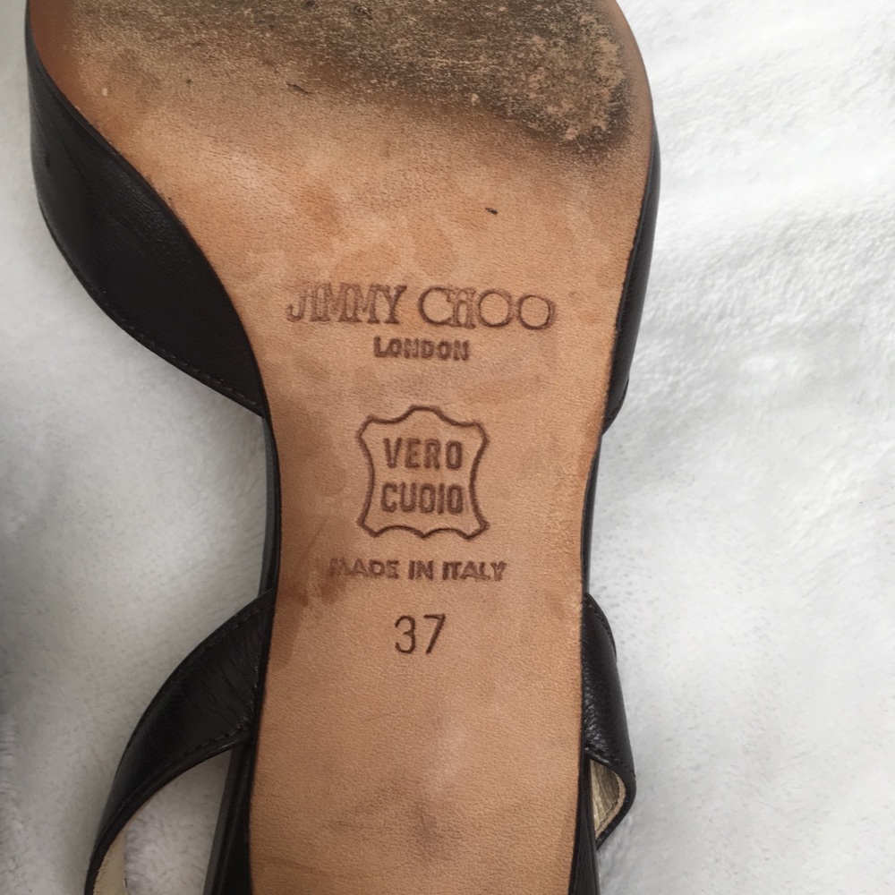 ❌SOLD❌ Jimmy Choo Brown slingback heels - Picture 8 of 8